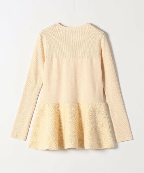 SHIPS / シップス ニット・セーター | SHIPS Colors:〈手洗い可能〉ブークレ コンビ ペプラム ニット◇ | 詳細2