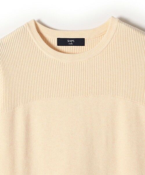 SHIPS / シップス ニット・セーター | SHIPS Colors:〈手洗い可能〉ブークレ コンビ ペプラム ニット◇ | 詳細3