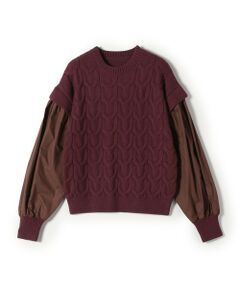 SHIPS / シップス ニット・セーター | SHIPS Colors:〈手洗い可能〉ケーブル ドッキング ニット