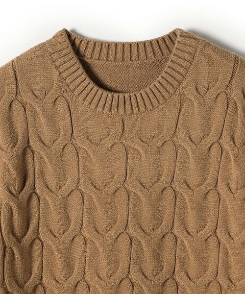 SHIPS / シップス ニット・セーター | SHIPS Colors:〈手洗い可能〉ケーブル ドッキング ニット | 詳細2