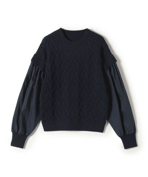 SHIPS / シップス ニット・セーター | SHIPS Colors:〈手洗い可能〉ケーブル ドッキング ニット | 詳細7