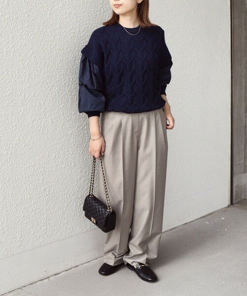 SHIPS / シップス ニット・セーター | SHIPS Colors:〈手洗い可能〉ケーブル ドッキング ニット | 詳細16