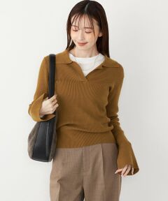 SHIPS / シップス ニット・セーター | SHIPS Colors:〈手洗い可能〉リブ スキッパー ニット