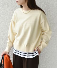 SHIPS / シップス ニット・セーター | 《一部追加予約》SHIPS Colors:〈手洗い可能〉スウェットライク バックジップ ニット◆