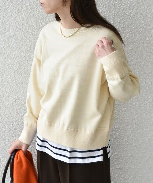 SHIPS / シップス ニット・セーター | 《一部追加予約》SHIPS Colors:〈手洗い可能〉スウェットライク バックジップ ニット◆ | 詳細4