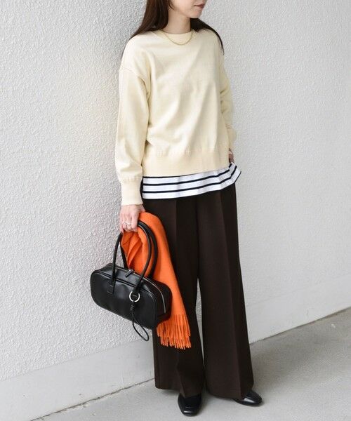 SHIPS / シップス ニット・セーター | 《一部追加予約》SHIPS Colors:〈手洗い可能〉スウェットライク バックジップ ニット◆ | 詳細7