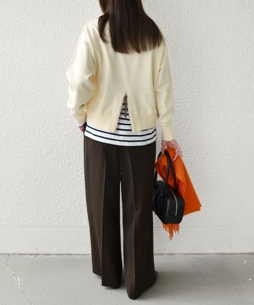 SHIPS / シップス ニット・セーター | 《一部追加予約》SHIPS Colors:〈手洗い可能〉スウェットライク バックジップ ニット◆ | 詳細8