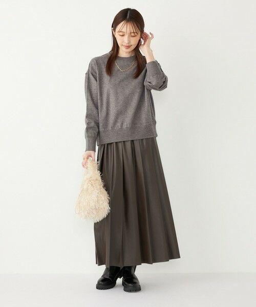 SHIPS / シップス ニット・セーター | 《一部追加予約》SHIPS Colors:〈手洗い可能〉スウェットライク バックジップ ニット◆ | 詳細15