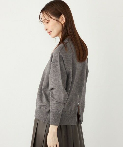 SHIPS / シップス ニット・セーター | 《一部追加予約》SHIPS Colors:〈手洗い可能〉スウェットライク バックジップ ニット◆ | 詳細18