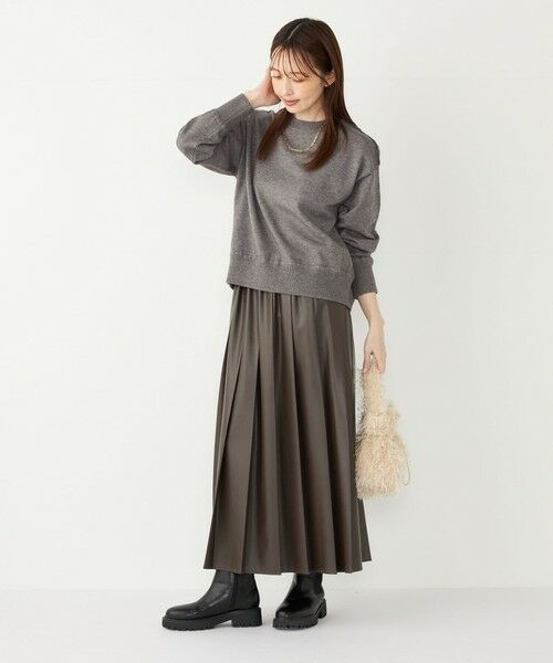 SHIPS / シップス ニット・セーター | 《一部追加予約》SHIPS Colors:〈手洗い可能〉スウェットライク バックジップ ニット◆ | 詳細20