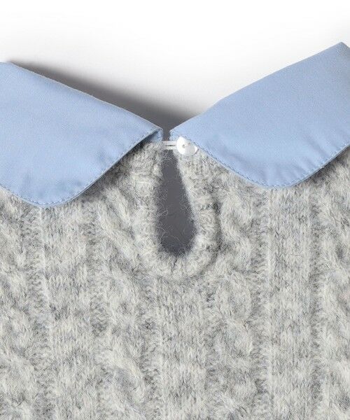 SHIPS / シップス ニット・セーター | SHIPS Colors:〈手洗い可能〉シャツ レイヤードライク ケーブル ニット | 詳細6