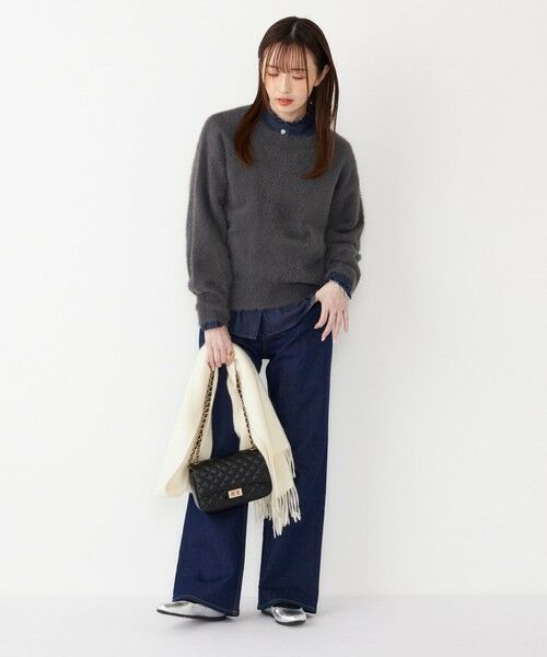 SHIPS / シップス ニット・セーター | SHIPS Colors:〈手洗い可能〉シャギー クルーネック ニット | 詳細8