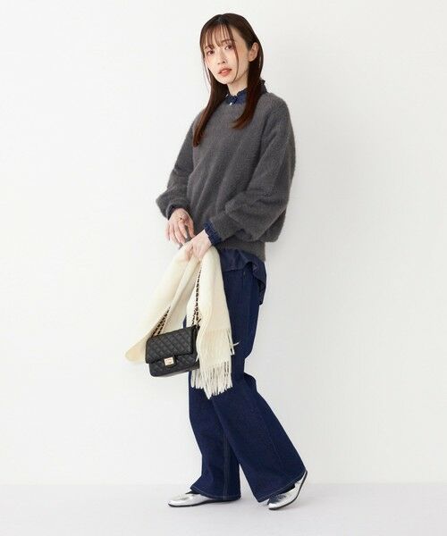 SHIPS / シップス ニット・セーター | SHIPS Colors:〈手洗い可能〉シャギー クルーネック ニット | 詳細9