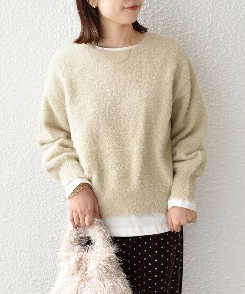 SHIPS / シップス ニット・セーター | SHIPS Colors:〈手洗い可能〉シャギー クルーネック ニット | 詳細20