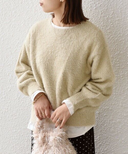 SHIPS / シップス ニット・セーター | SHIPS Colors:〈手洗い可能〉シャギー クルーネック ニット | 詳細21