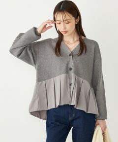 SHIPS / シップス カーディガン・ボレロ | SHIPS Colors:〈手洗い可能〉ヘムプリーツ Vネック カーディガン