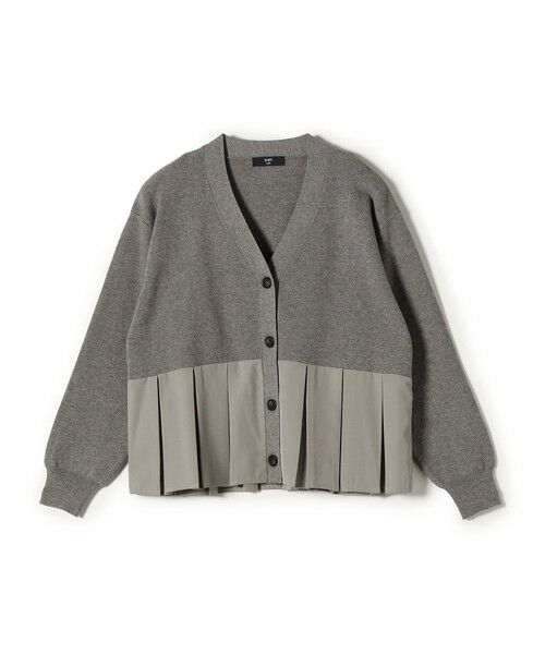 SHIPS / シップス カーディガン・ボレロ | SHIPS Colors:〈手洗い可能〉ヘムプリーツ Vネック カーディガン | 詳細1
