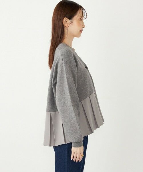 SHIPS / シップス カーディガン・ボレロ | SHIPS Colors:〈手洗い可能〉ヘムプリーツ Vネック カーディガン | 詳細6