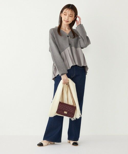 SHIPS / シップス カーディガン・ボレロ | SHIPS Colors:〈手洗い可能〉ヘムプリーツ Vネック カーディガン | 詳細11