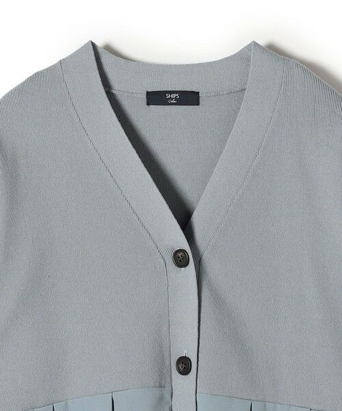 SHIPS / シップス カーディガン・ボレロ | SHIPS Colors:〈手洗い可能〉ヘムプリーツ Vネック カーディガン | 詳細15