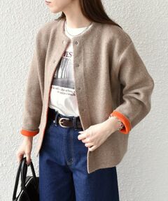 SHIPS / シップス カーディガン・ボレロ | 《一部追加予約》SHIPS Colors:〈手洗い可能〉チャイニーズラクーン 接結 カーディガン◆