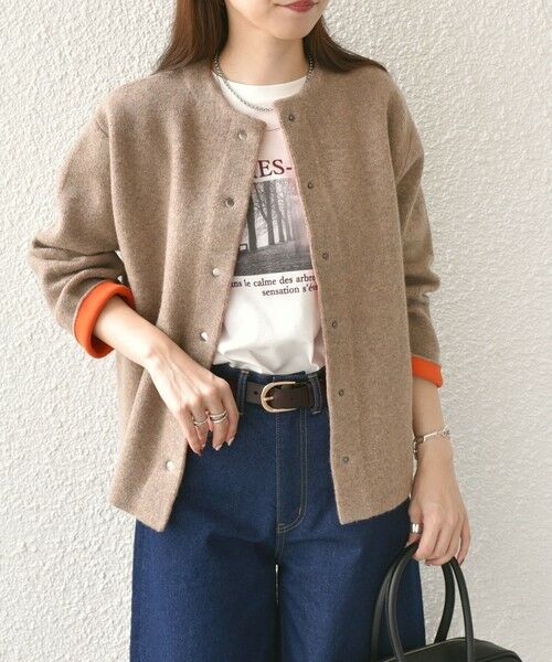 SHIPS / シップス カーディガン・ボレロ | 《一部追加予約》SHIPS Colors:〈手洗い可能〉チャイニーズラクーン 接結 カーディガン◆ | 詳細15