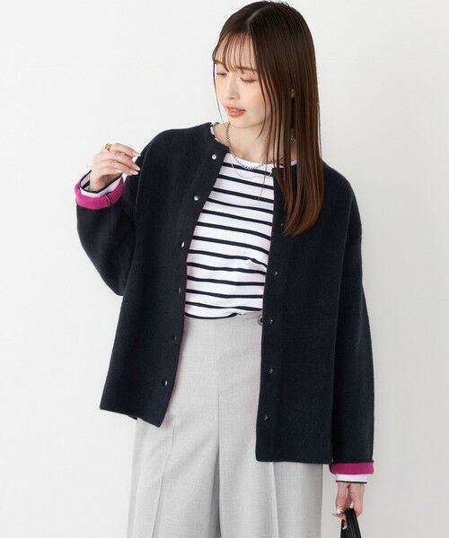 SHIPS / シップス カーディガン・ボレロ | 《一部追加予約》SHIPS Colors:〈手洗い可能〉チャイニーズラクーン 接結 カーディガン◆ | 詳細23