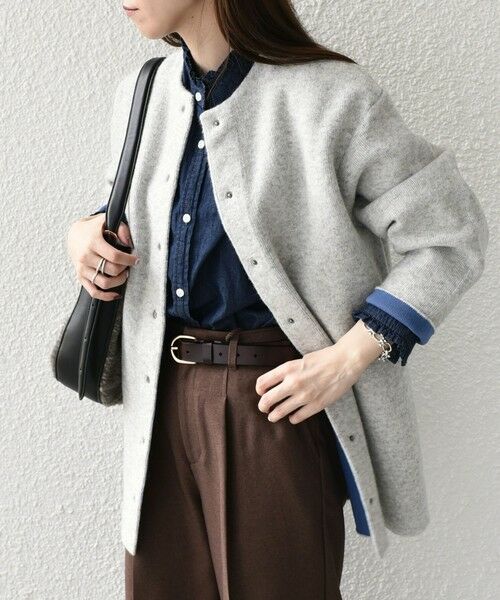 SHIPS / シップス カーディガン・ボレロ | SHIPS Colors:〈手洗い可能〉チャイニーズラクーン 接結 ミディアムカーディガン◇ | 詳細9