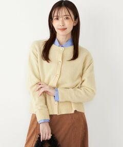 SHIPS / シップス カーディガン・ボレロ | SHIPS Colors:フォックス アンゴラ クルーネック カーディガン◇