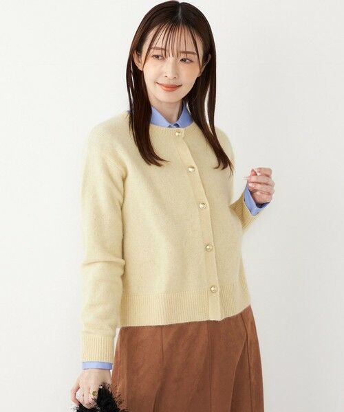 SHIPS / シップス カーディガン・ボレロ | SHIPS Colors:フォックス アンゴラ クルーネック カーディガン◇ | 詳細14