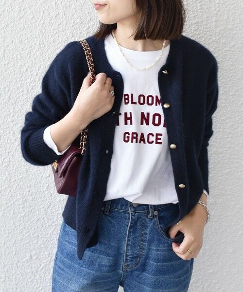 SHIPS / シップス カーディガン・ボレロ | SHIPS Colors:フォックス アンゴラ クルーネック カーディガン◇ | 詳細21