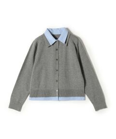 SHIPS / シップス カーディガン・ボレロ | 《追加予約》SHIPS Colors:シャツ レイヤードライク カーディガン◆