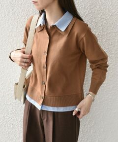 SHIPS / シップス カーディガン・ボレロ | 《追加予約》SHIPS Colors:シャツ レイヤードライク カーディガン◆