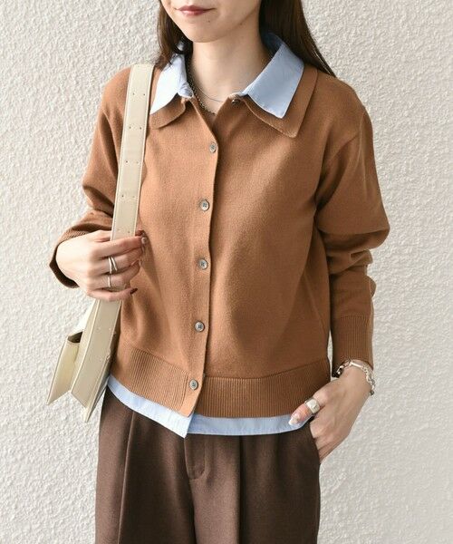 SHIPS / シップス カーディガン・ボレロ | SHIPS Colors:シャツ レイヤードライク カーディガン◇ | 詳細12