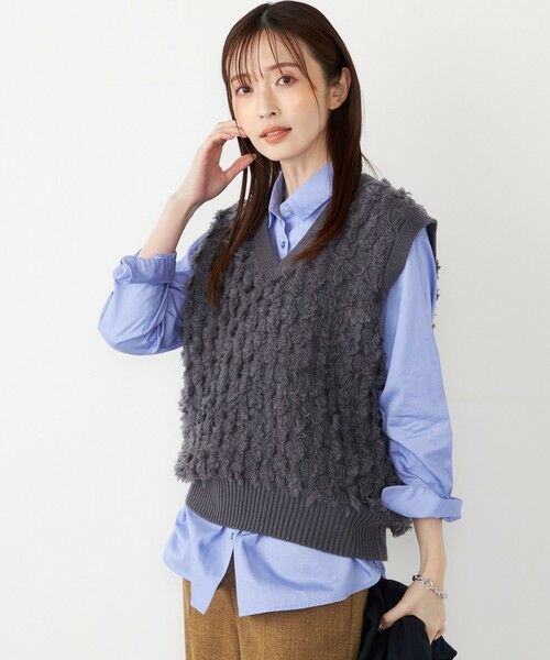 SHIPS / シップス ベスト | SHIPS Colors:〈手洗い可能〉フリンジ ベスト | 詳細10