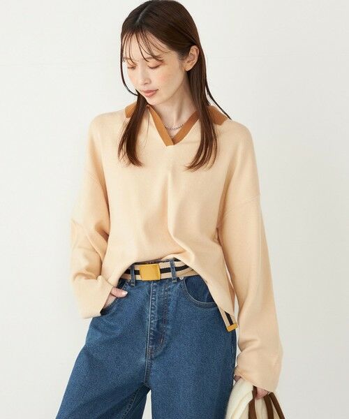 SHIPS / シップス ニット・セーター | SHIPS Colors:〈手洗い可能〉スキッパー ニット × スカート セットアップ◇ | 詳細9