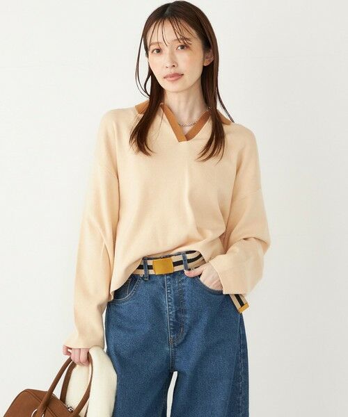 SHIPS / シップス ニット・セーター | SHIPS Colors:〈手洗い可能〉スキッパー ニット × スカート セットアップ◇ | 詳細11