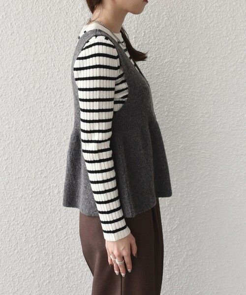 SHIPS / シップス ニット・セーター | SHIPS Colors:〈手洗い可能〉ジップ ビスチェ × ボーダー ニット セット◇ | 詳細17