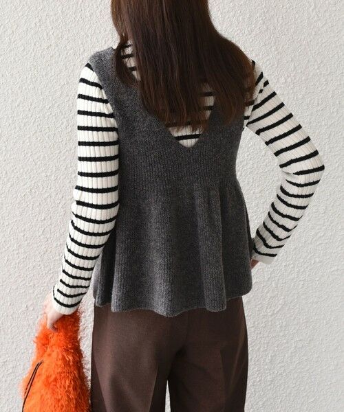 SHIPS / シップス ニット・セーター | SHIPS Colors:〈手洗い可能〉ジップ ビスチェ × ボーダー ニット セット◇ | 詳細24
