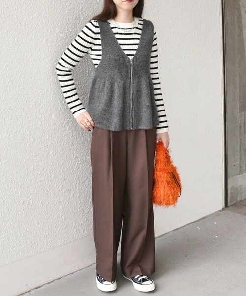 SHIPS / シップス ニット・セーター | SHIPS Colors:〈手洗い可能〉ジップ ビスチェ × ボーダー ニット セット◇ | 詳細26