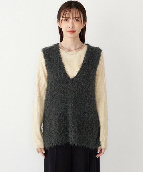 SHIPS / シップス ニット・セーター | SHIPS Colors:〈手洗い可能〉ポコポコ ベスト × リブニット セット◇ | 詳細14