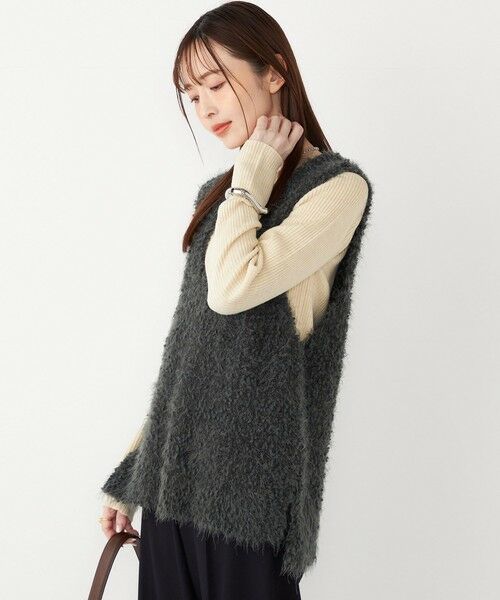 SHIPS / シップス ニット・セーター | SHIPS Colors:〈手洗い可能〉ポコポコ ベスト × リブニット セット◇ | 詳細23