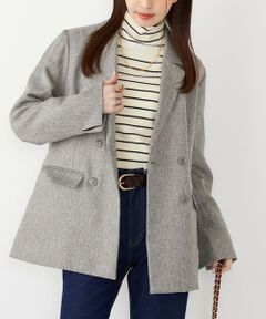 SHIPS / シップス テーラードジャケット | SHIPS Colors:〈手洗い可能〉メランジ ヘリンボーン ダブルボタン ジャケット