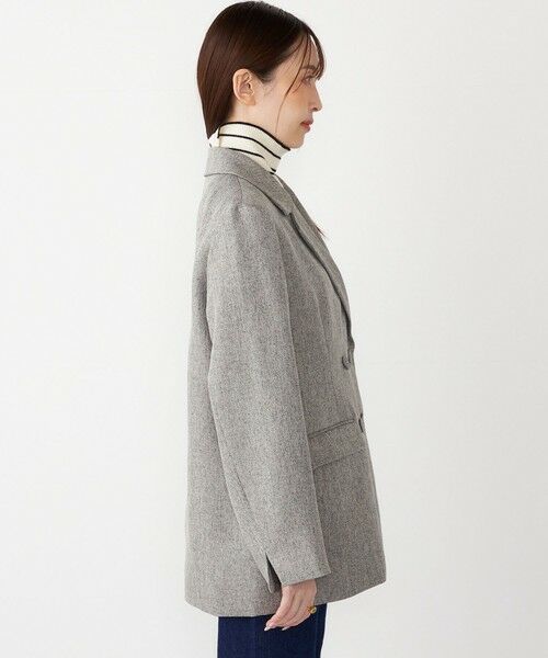 SHIPS / シップス テーラードジャケット | SHIPS Colors:〈手洗い可能〉メランジ ヘリンボーン ダブルボタン ジャケット | 詳細6