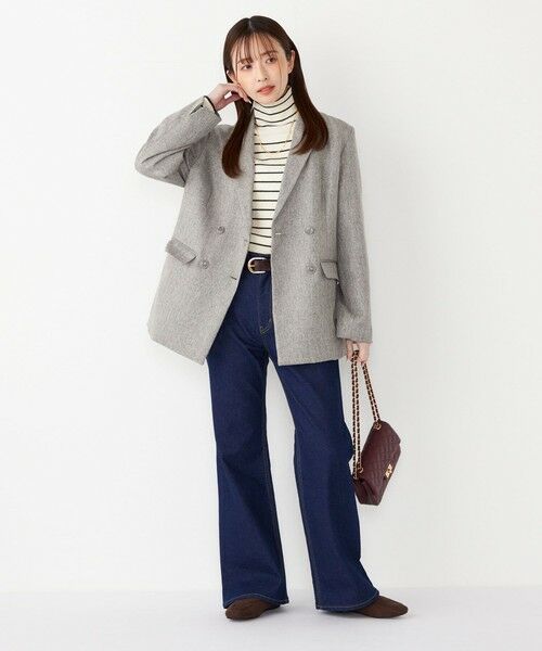 SHIPS / シップス テーラードジャケット | SHIPS Colors:〈手洗い可能〉メランジ ヘリンボーン ダブルボタン ジャケット | 詳細11