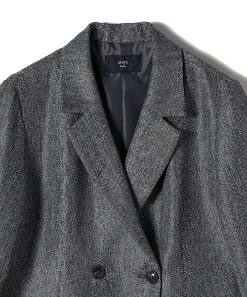 SHIPS / シップス テーラードジャケット | SHIPS Colors:〈手洗い可能〉メランジ ヘリンボーン ダブルボタン ジャケット | 詳細16