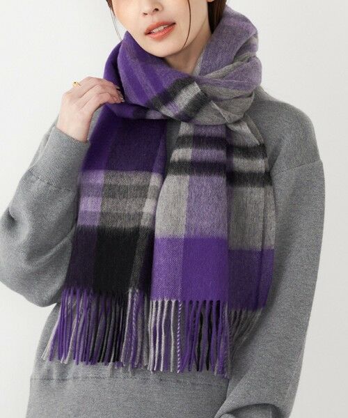 SHIPS / シップス マフラー・ショール・スヌード・ストール | SHIPS Colors:〈手洗い可能〉ウール チェック ストール | 詳細2