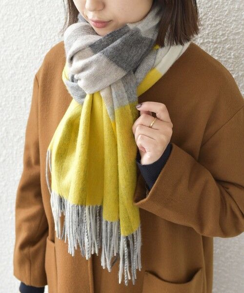 SHIPS / シップス マフラー・ショール・スヌード・ストール | SHIPS Colors:〈手洗い可能〉ウール チェック ストール | 詳細9