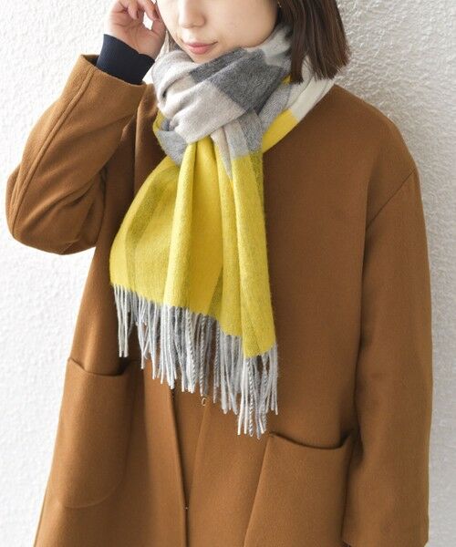 SHIPS / シップス マフラー・ショール・スヌード・ストール | SHIPS Colors:〈手洗い可能〉ウール チェック ストール | 詳細10