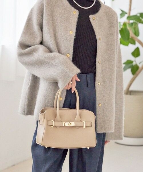 SHIPS / シップス トートバッグ | 【SHIPS別注】MILOS: 金具付き ベルト トート S | 詳細3